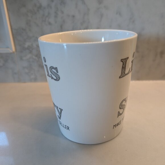 Life is a story, Make yours a best seller Indigo mug - Picture 3 of 8